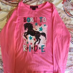 Rock&roll cowgirl long sleeve shirt